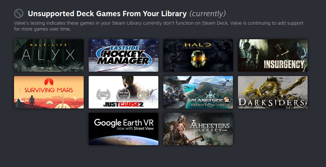 steam deck unsupported example 2