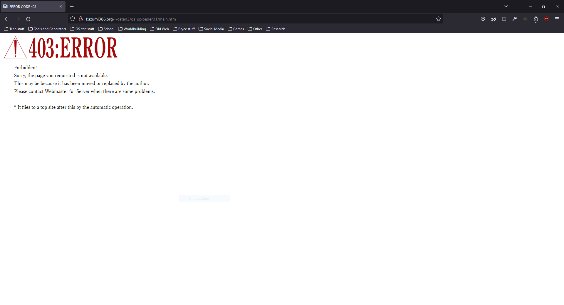 Error Message